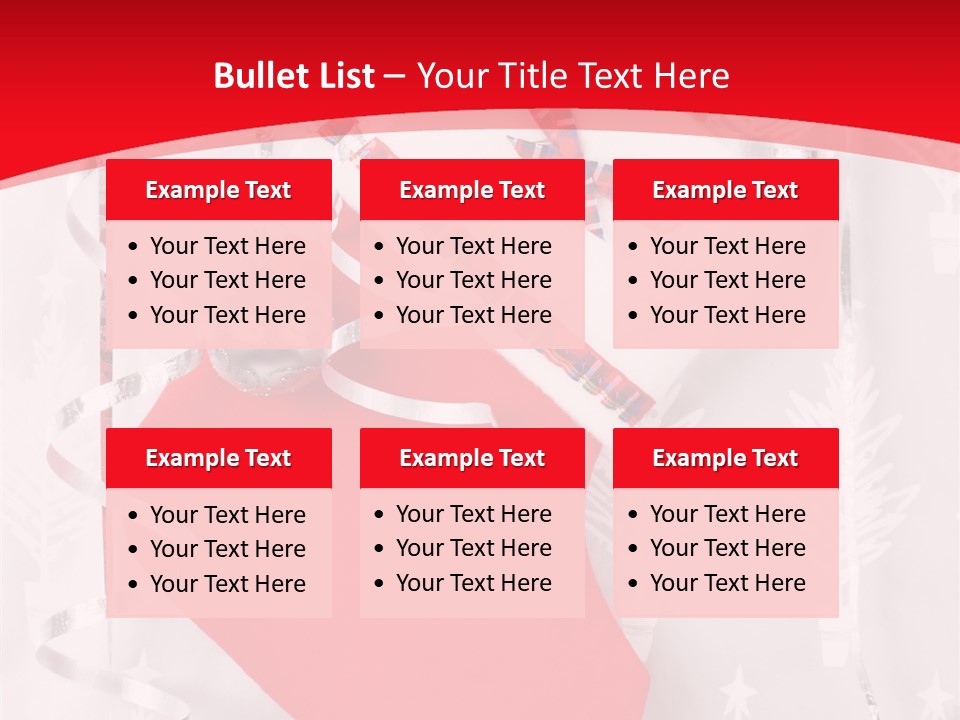 Tree Celebration Red PowerPoint Template