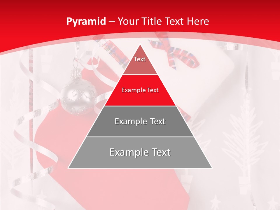 Tree Celebration Red PowerPoint Template