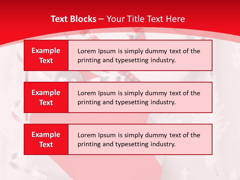 Tree Celebration Red PowerPoint Template