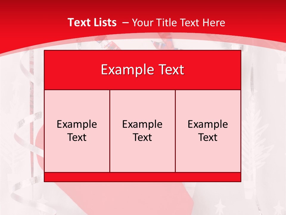 Tree Celebration Red PowerPoint Template