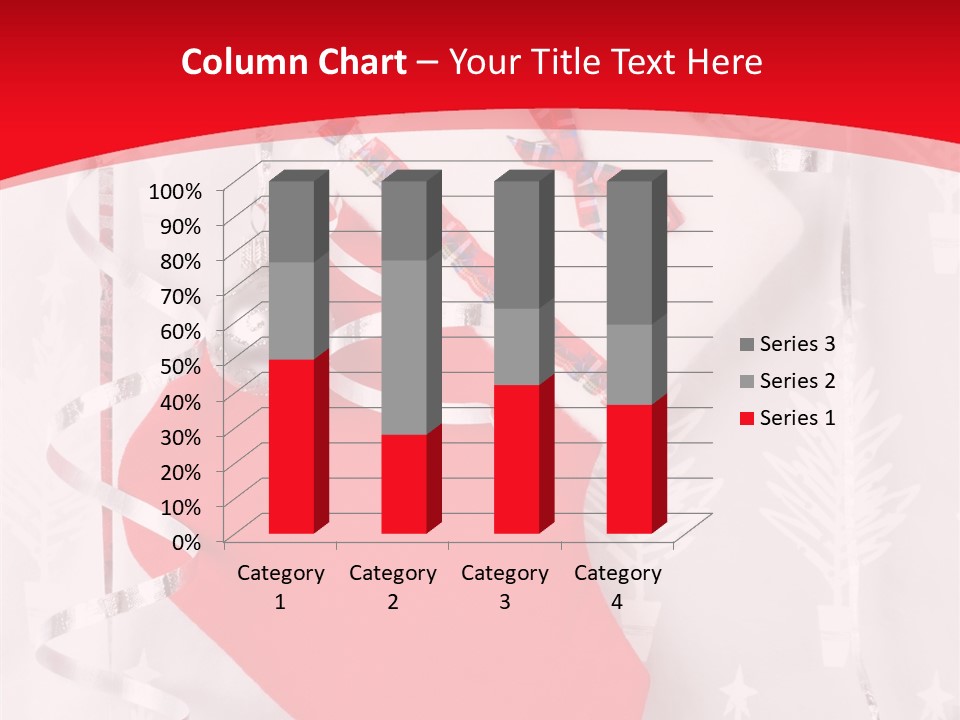 Tree Celebration Red PowerPoint Template