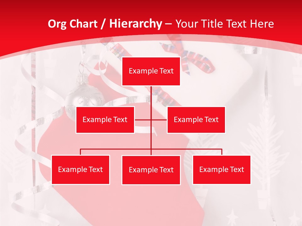 Tree Celebration Red PowerPoint Template