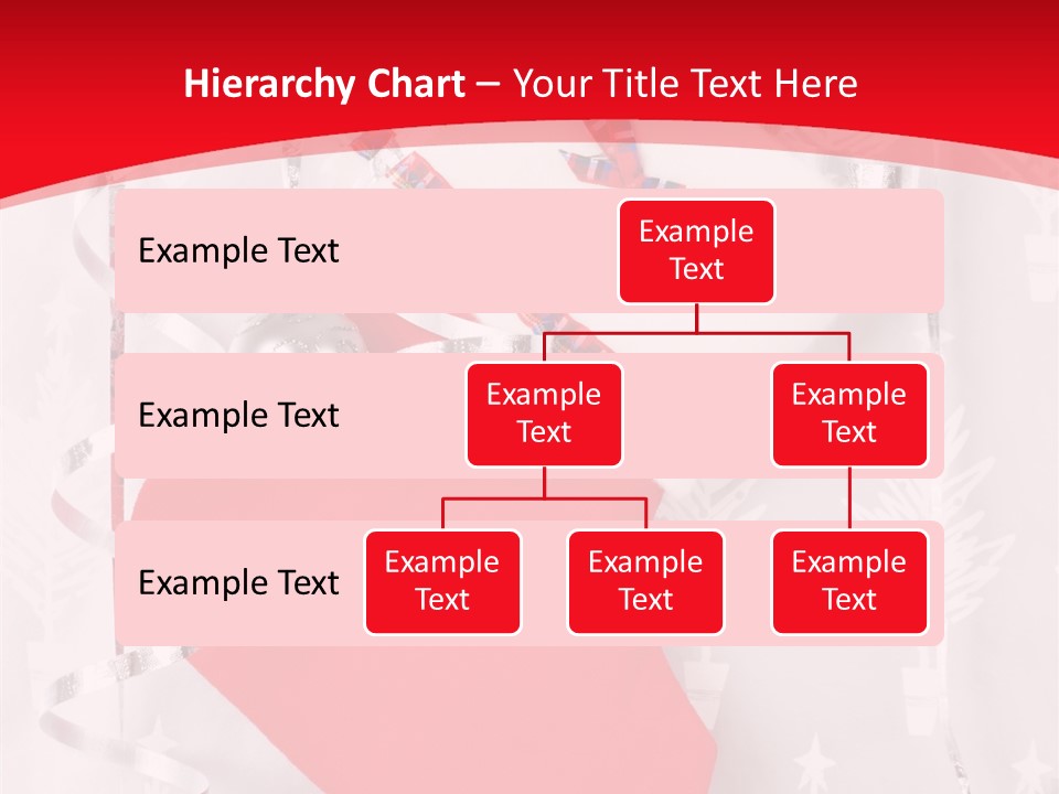 Tree Celebration Red PowerPoint Template