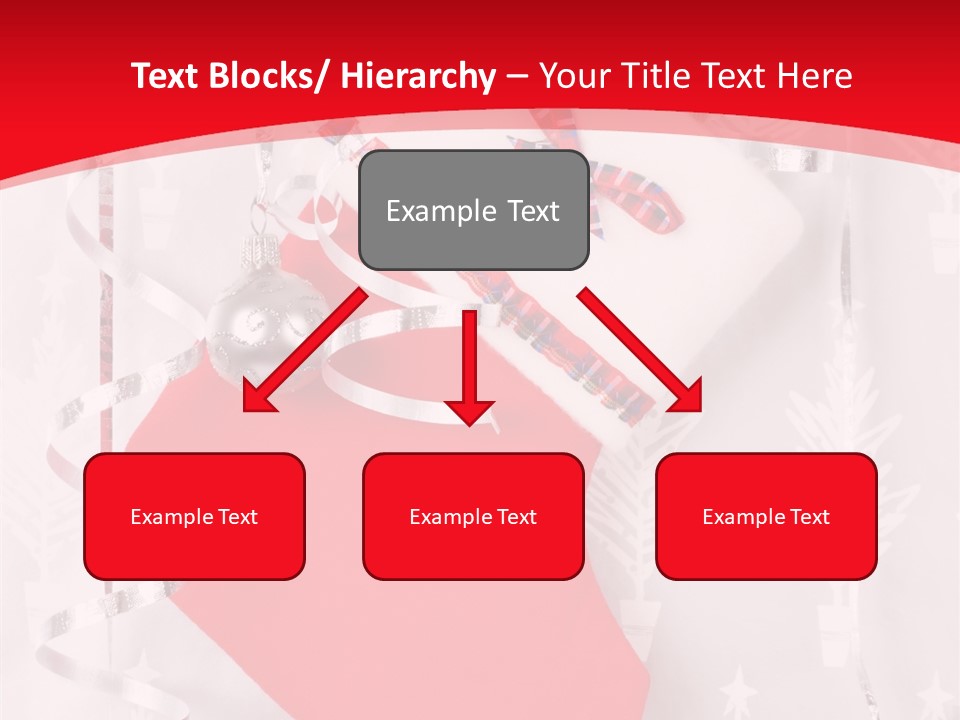 Tree Celebration Red PowerPoint Template