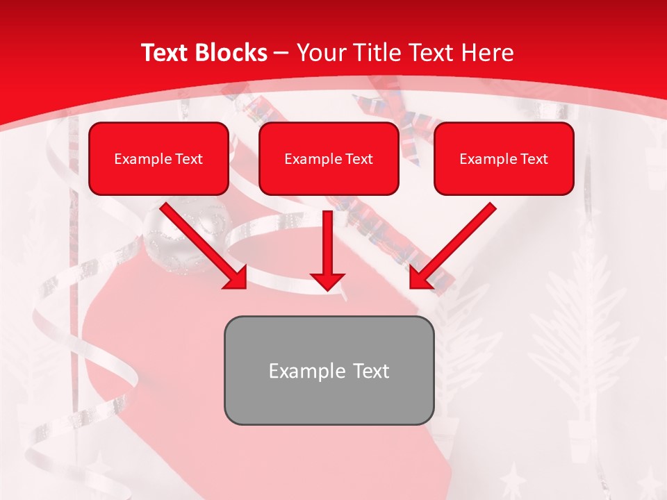 Tree Celebration Red PowerPoint Template