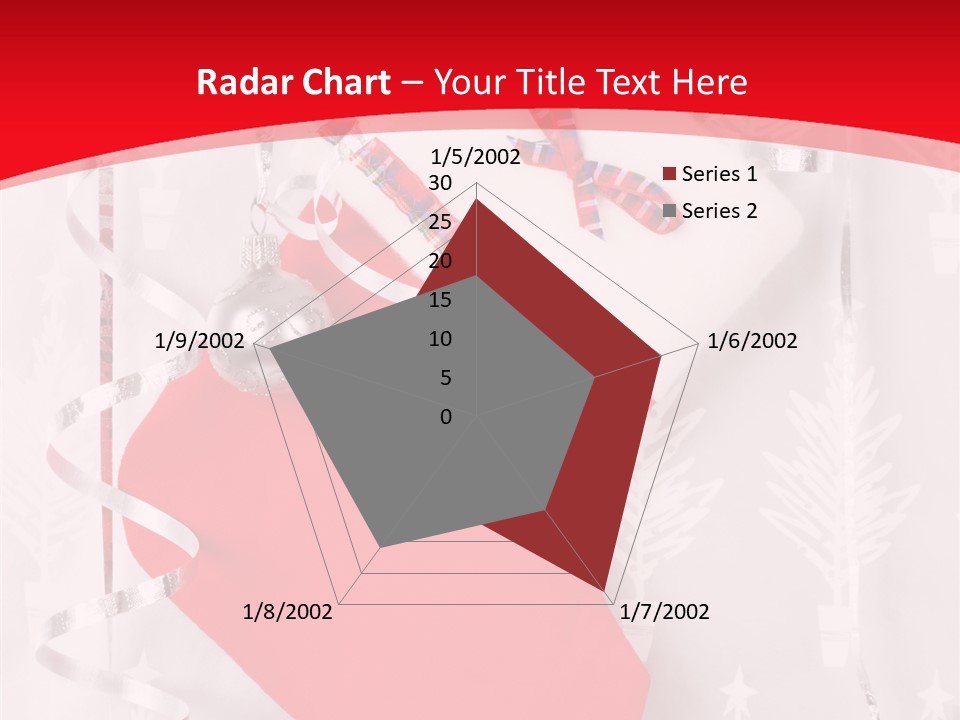 Tree Celebration Red PowerPoint Template