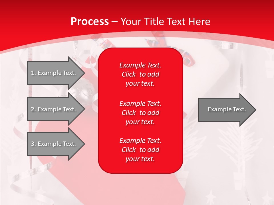 Tree Celebration Red PowerPoint Template