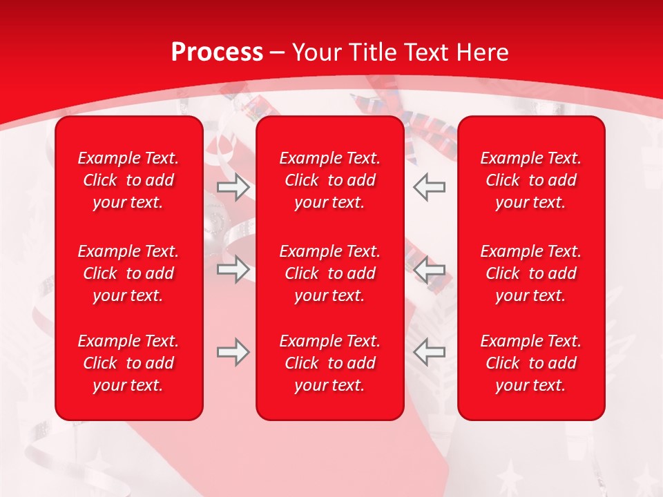 Tree Celebration Red PowerPoint Template