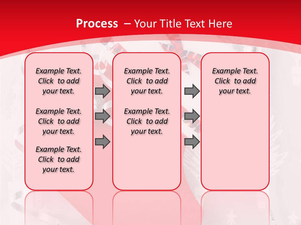 Tree Celebration Red PowerPoint Template