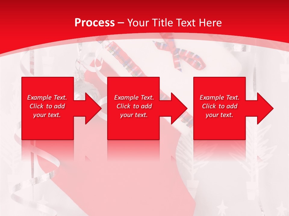 Tree Celebration Red PowerPoint Template