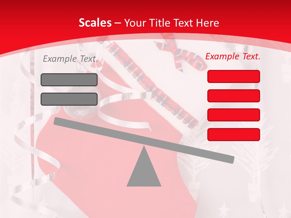 Tree Celebration Red PowerPoint Template