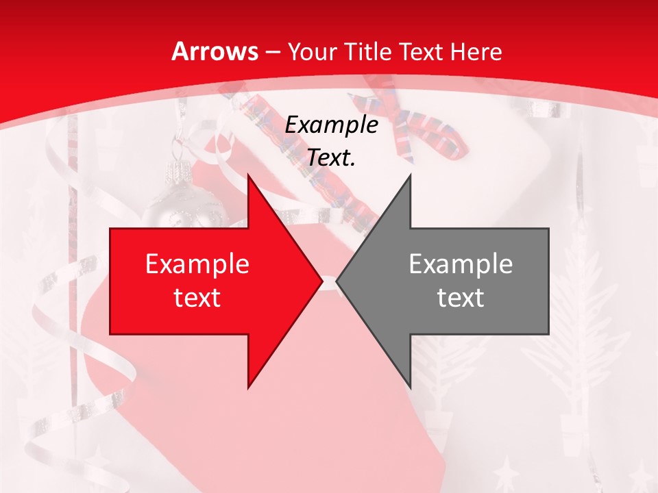 Tree Celebration Red PowerPoint Template