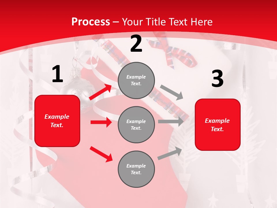 Tree Celebration Red PowerPoint Template