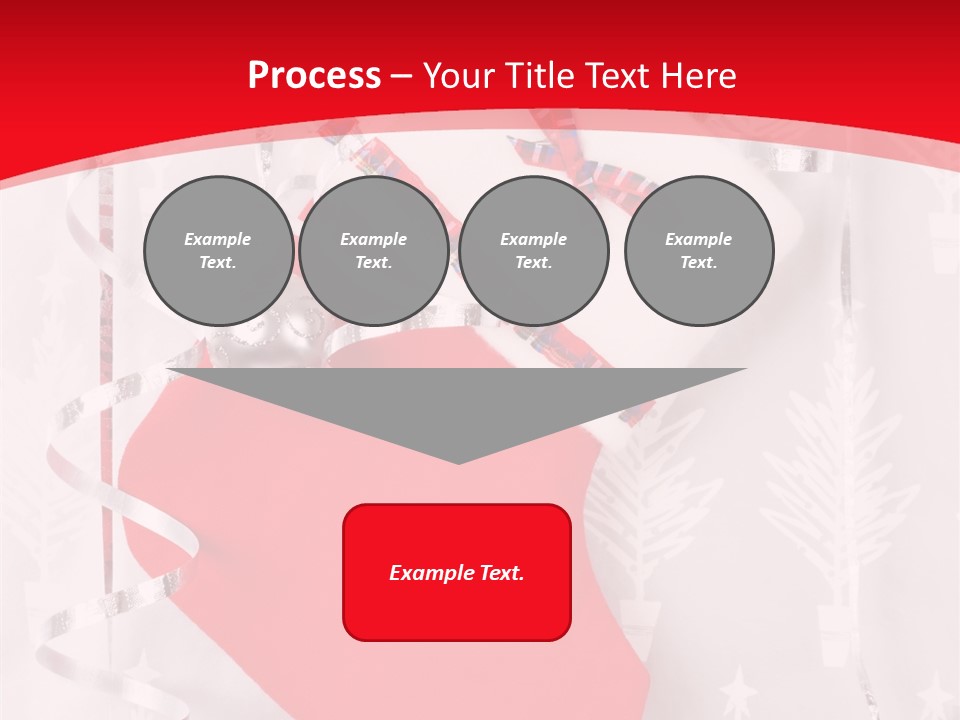 Tree Celebration Red PowerPoint Template