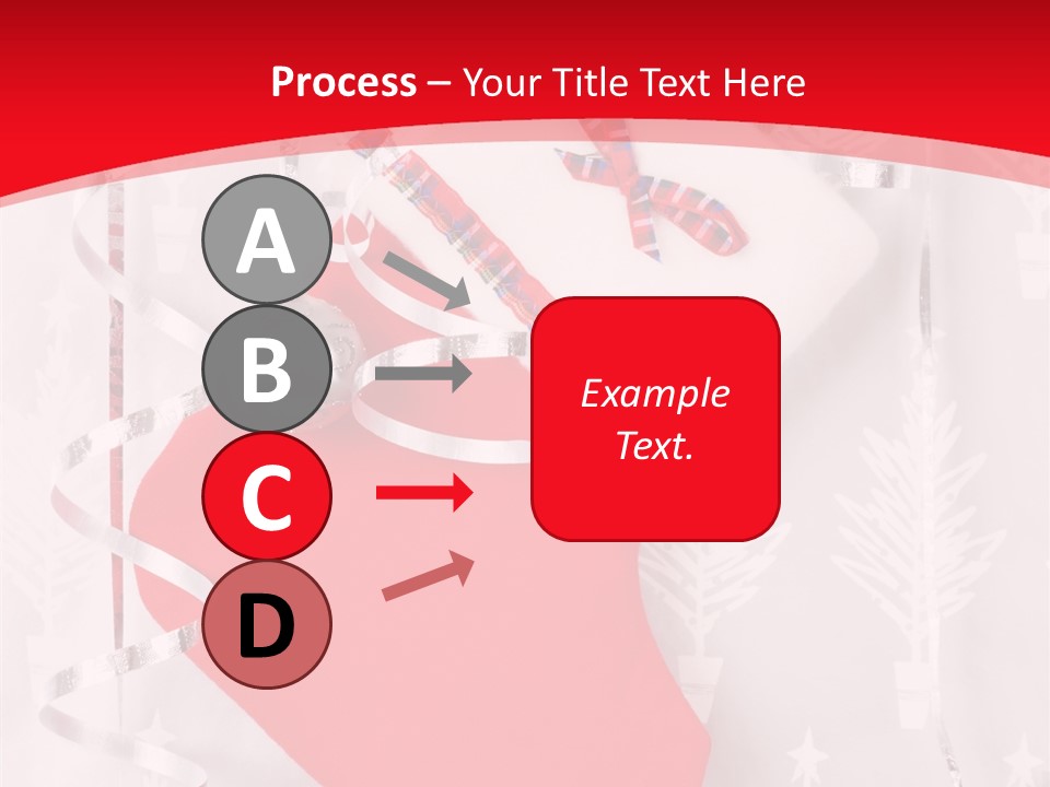 Tree Celebration Red PowerPoint Template