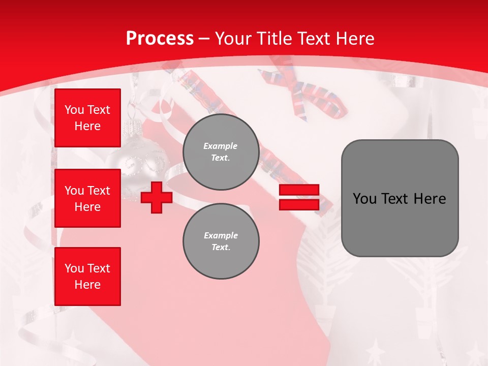 Tree Celebration Red PowerPoint Template