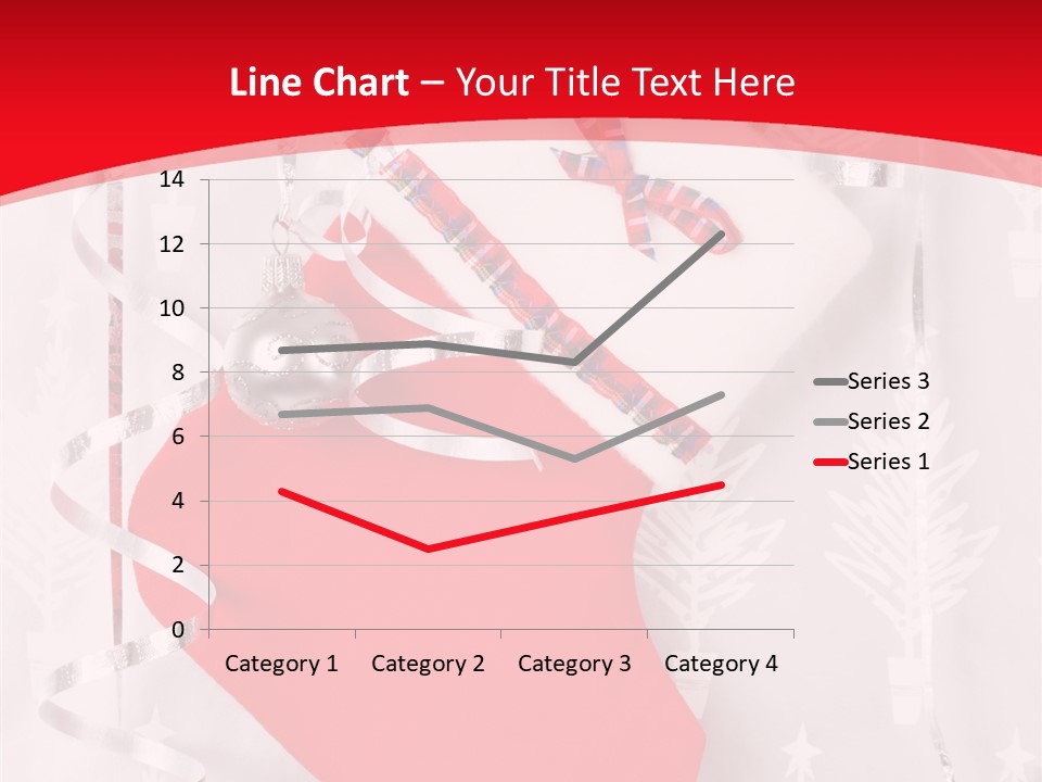 Tree Celebration Red PowerPoint Template
