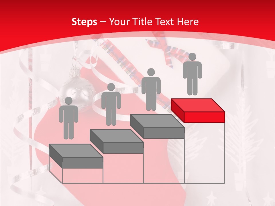 Tree Celebration Red PowerPoint Template