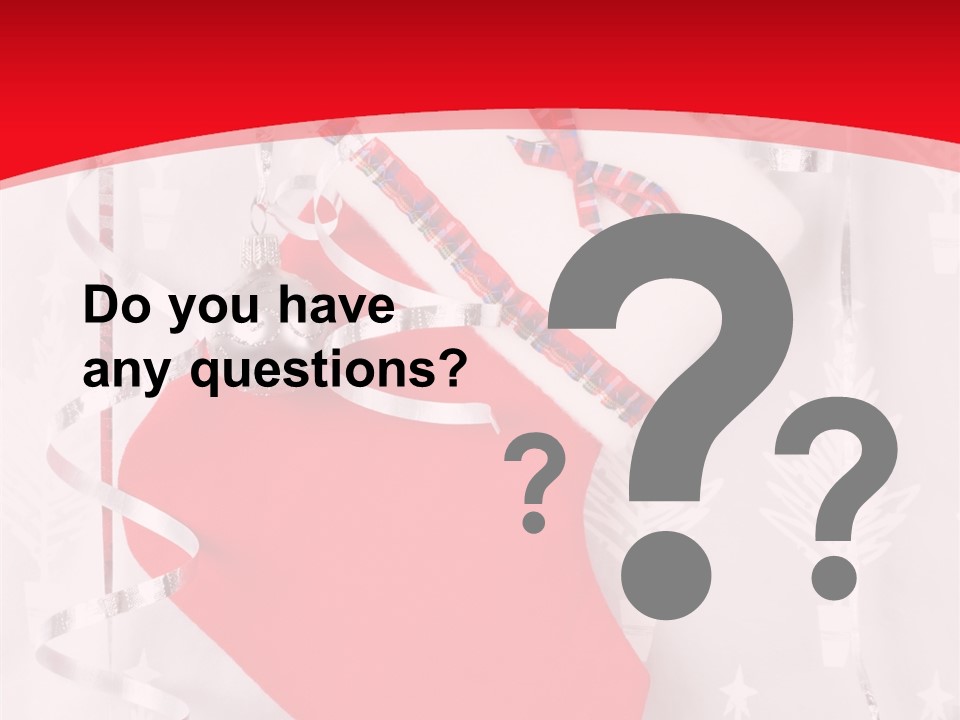 Tree Celebration Red PowerPoint Template