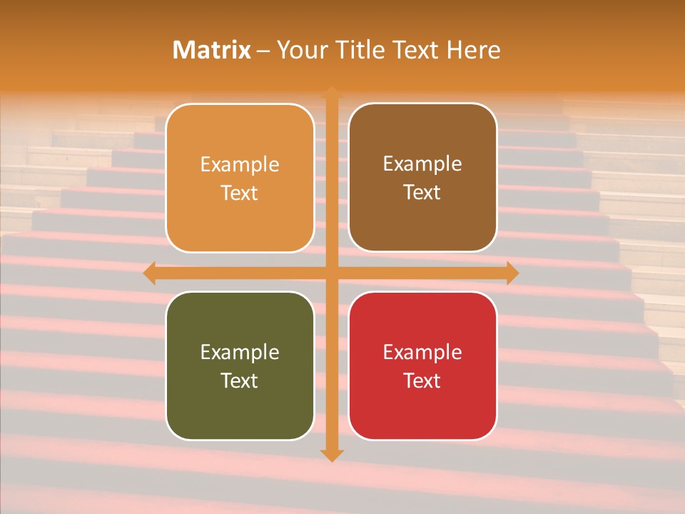 Red Splendid Entrance PowerPoint Template