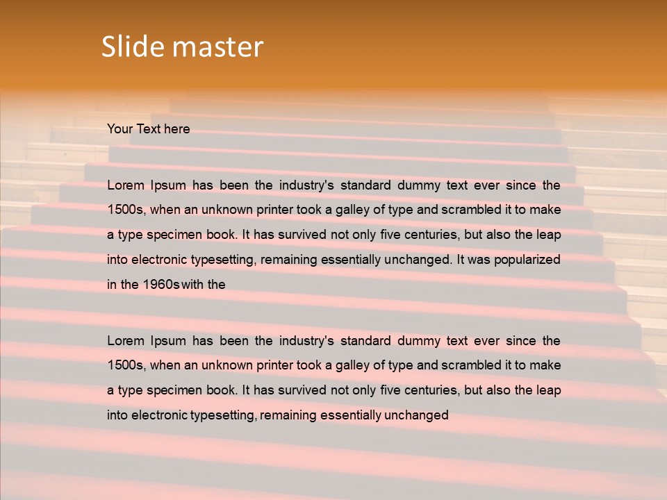 Red Splendid Entrance PowerPoint Template