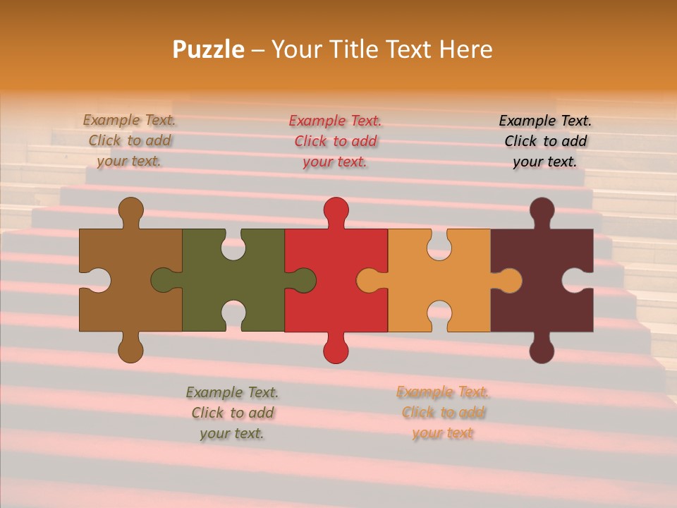 Red Splendid Entrance PowerPoint Template