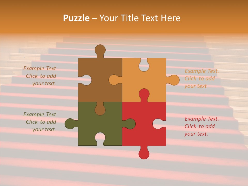 Red Splendid Entrance PowerPoint Template