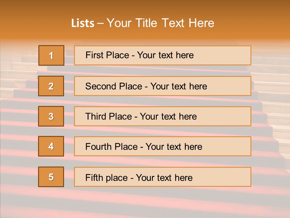 Red Splendid Entrance PowerPoint Template