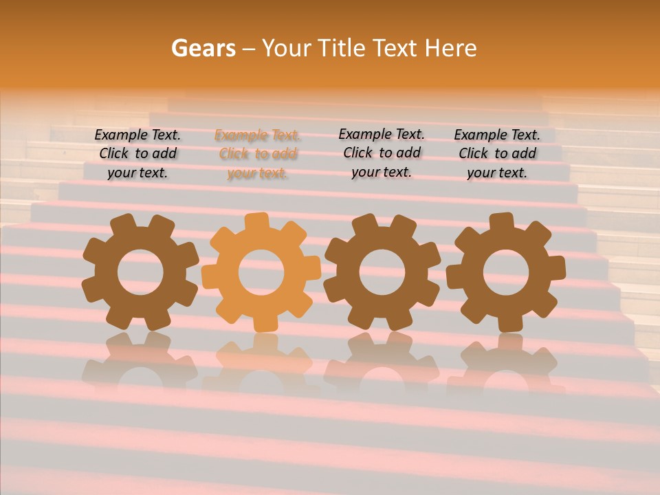 Red Splendid Entrance PowerPoint Template