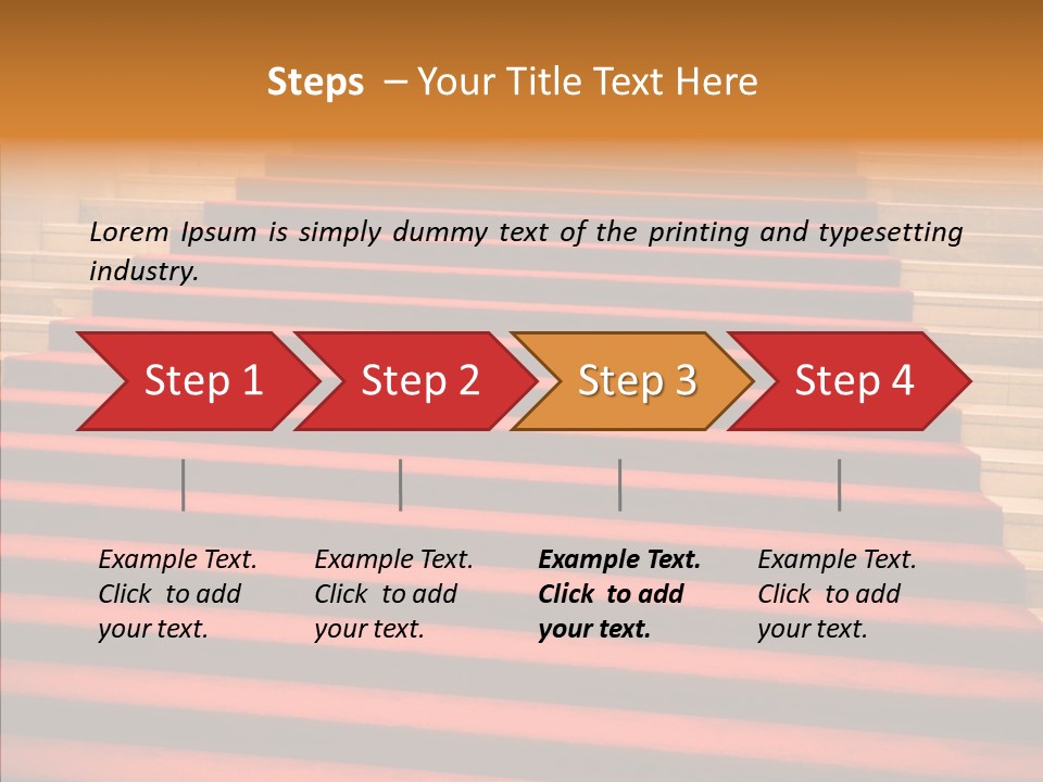 Red Splendid Entrance PowerPoint Template