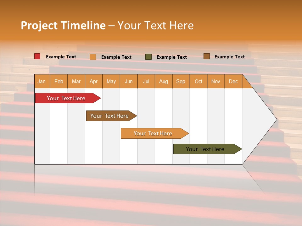 Red Splendid Entrance PowerPoint Template
