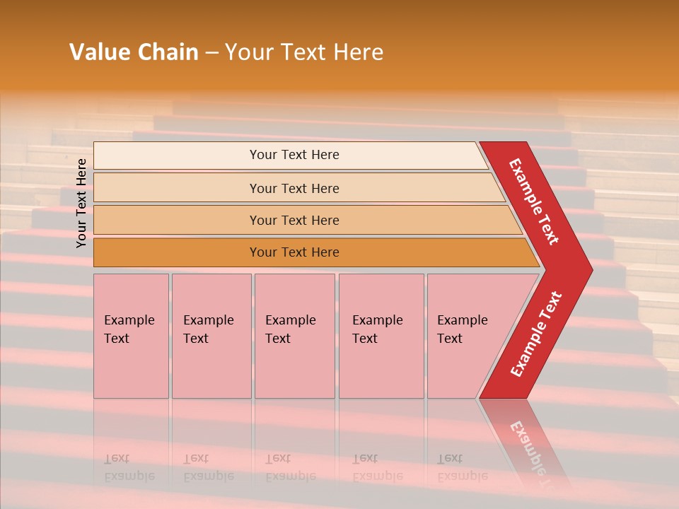 Red Splendid Entrance PowerPoint Template