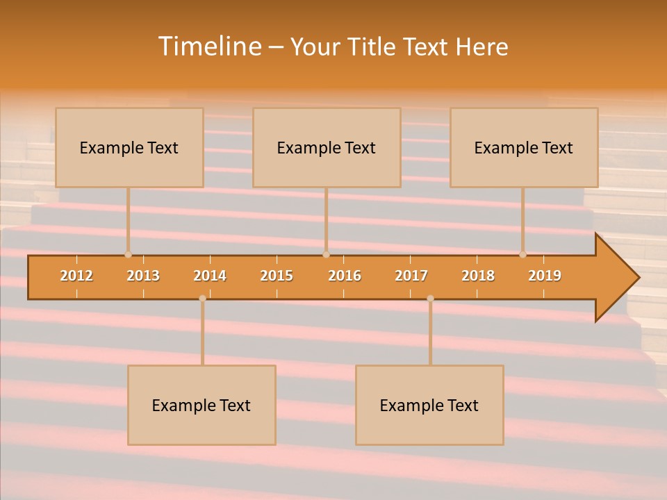 Red Splendid Entrance PowerPoint Template