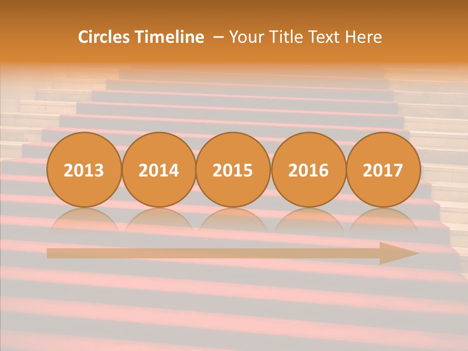 Red Splendid Entrance PowerPoint Template