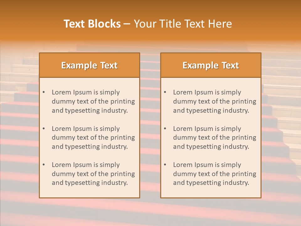 Red Splendid Entrance PowerPoint Template