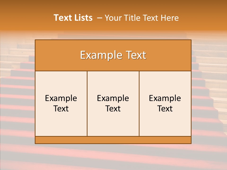 Red Splendid Entrance PowerPoint Template