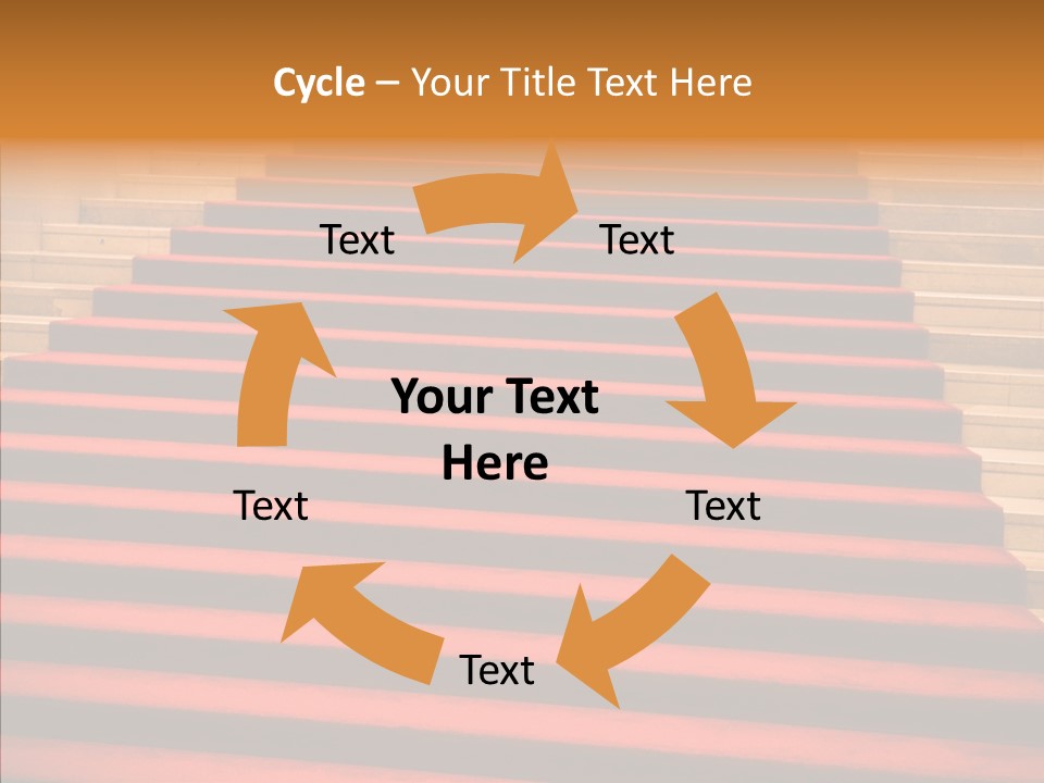 Red Splendid Entrance PowerPoint Template