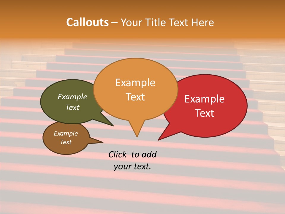 Red Splendid Entrance PowerPoint Template