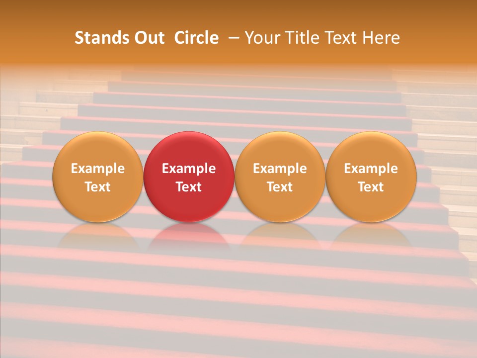 Red Splendid Entrance PowerPoint Template