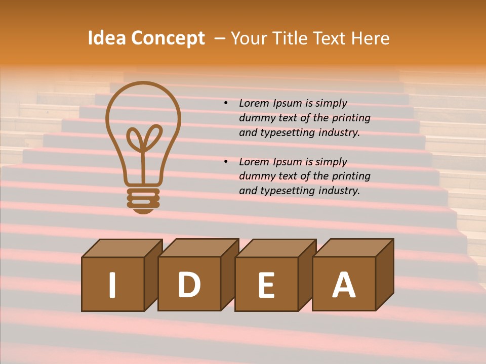 Red Splendid Entrance PowerPoint Template