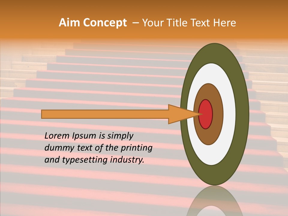 Red Splendid Entrance PowerPoint Template