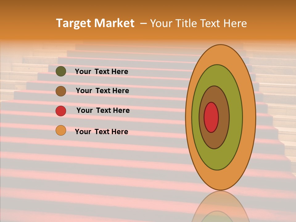 Red Splendid Entrance PowerPoint Template