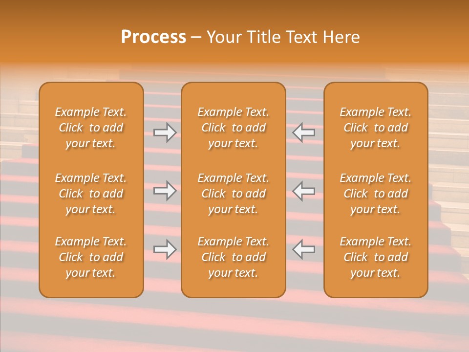 Red Splendid Entrance PowerPoint Template