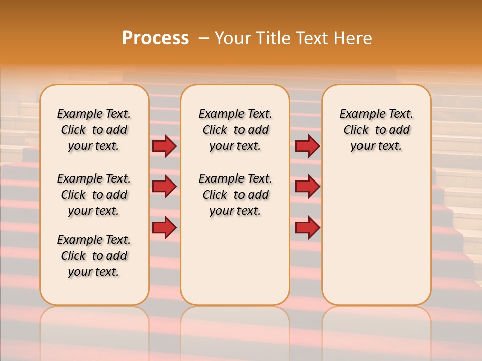 Red Splendid Entrance PowerPoint Template