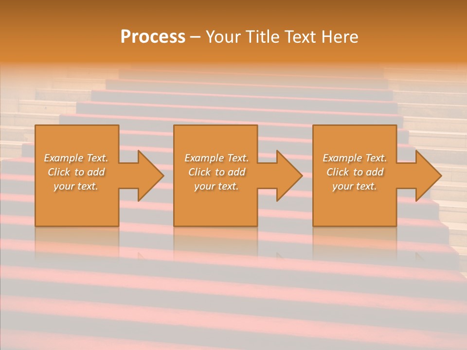 Red Splendid Entrance PowerPoint Template