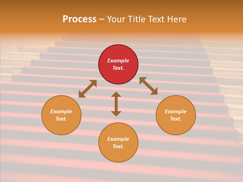 Red Splendid Entrance PowerPoint Template