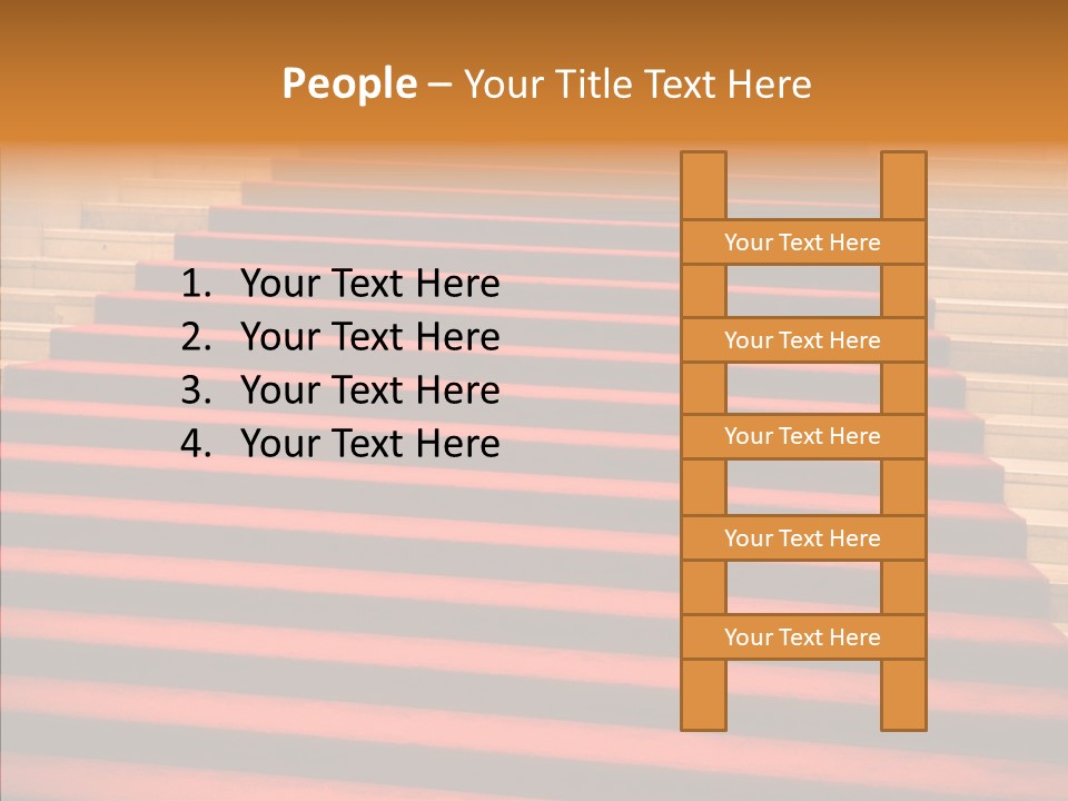 Red Splendid Entrance PowerPoint Template
