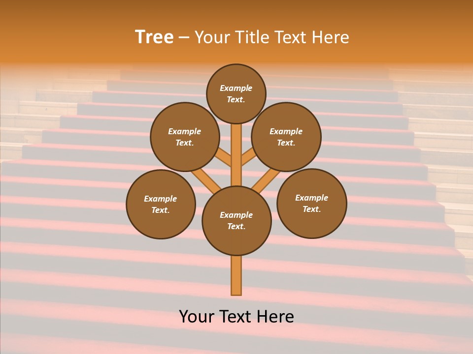 Red Splendid Entrance PowerPoint Template