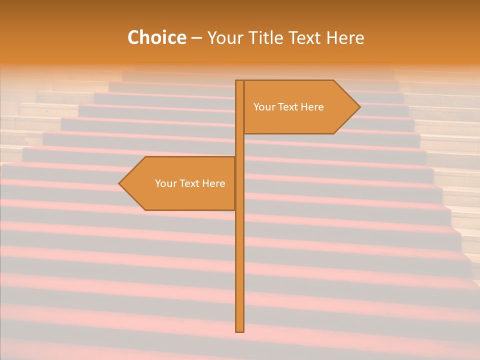 Red Splendid Entrance PowerPoint Template