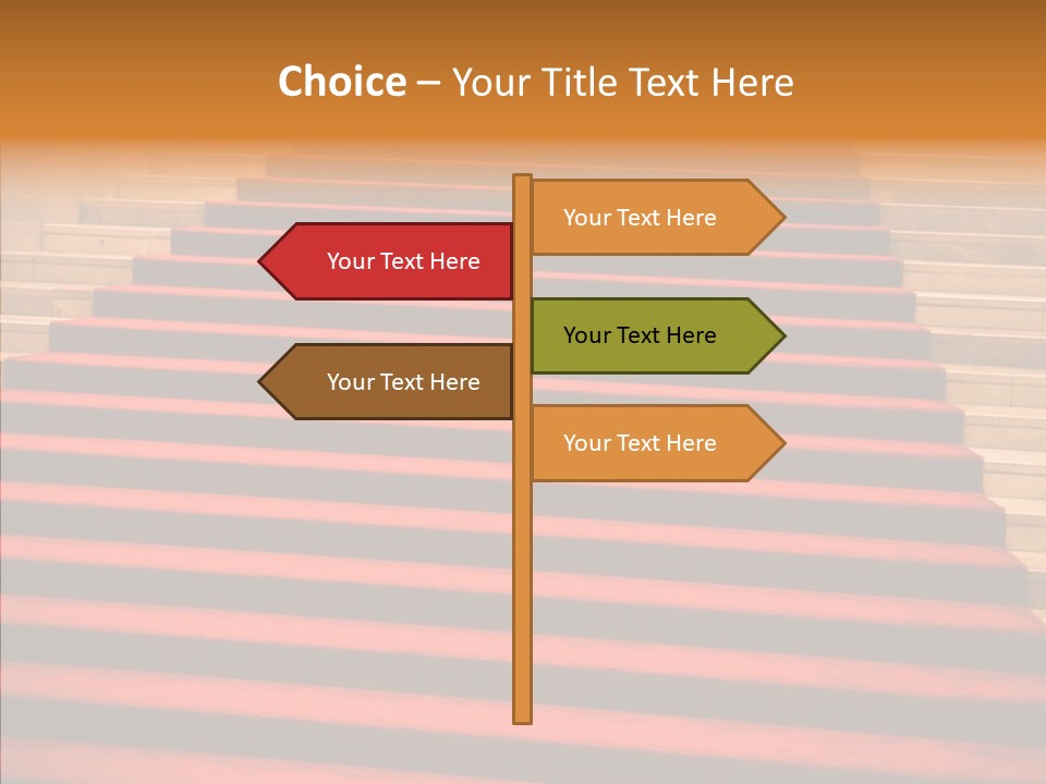 Red Splendid Entrance PowerPoint Template